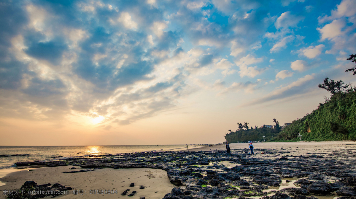 广西 北海 涠 洲岛 日落 风景