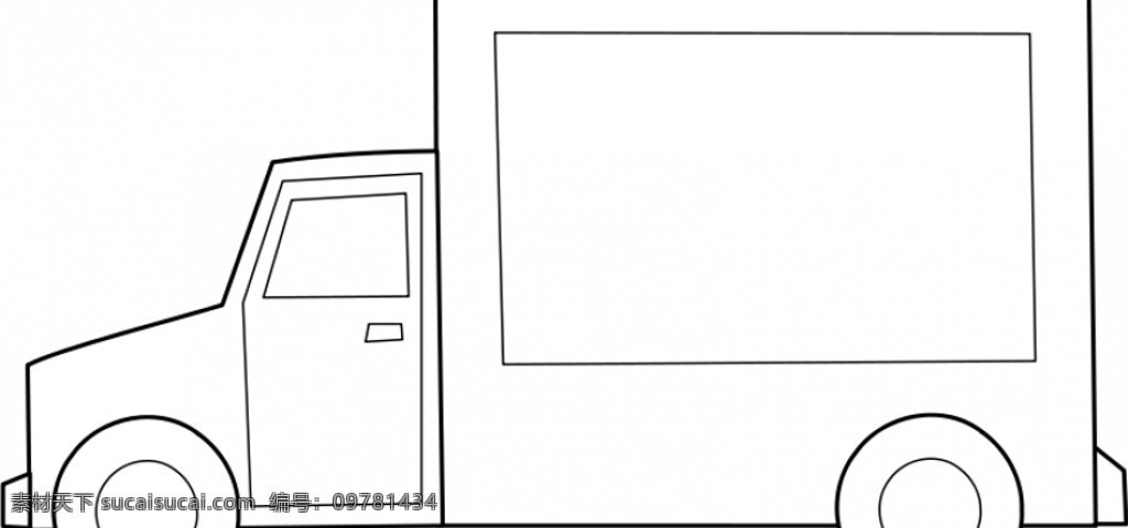 卡车 矢量 图形 夹 剪贴画 轮廓 汽车 艺术 运输 交付 svg 日常生活