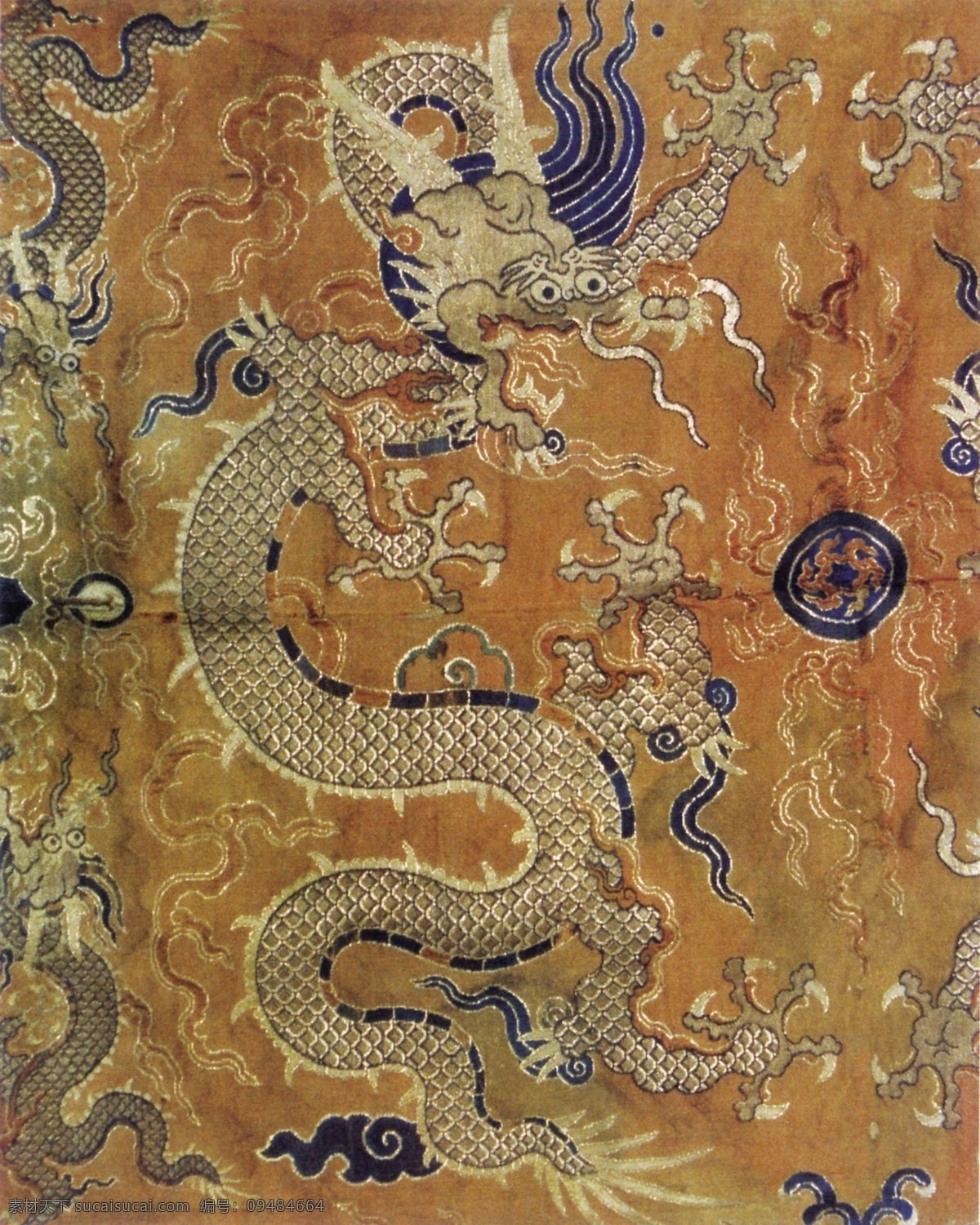 中式 龙袍 元素 布纹 贴图 中国风 图案 花纹 布纹贴图