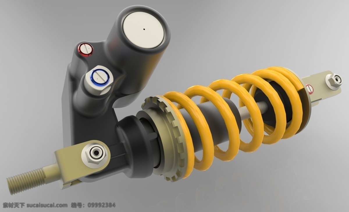 减震器 车 齿轮 弹簧 工程师 pro 克里奥 rim 悬架 休克 3d模型素材 其他3d模型