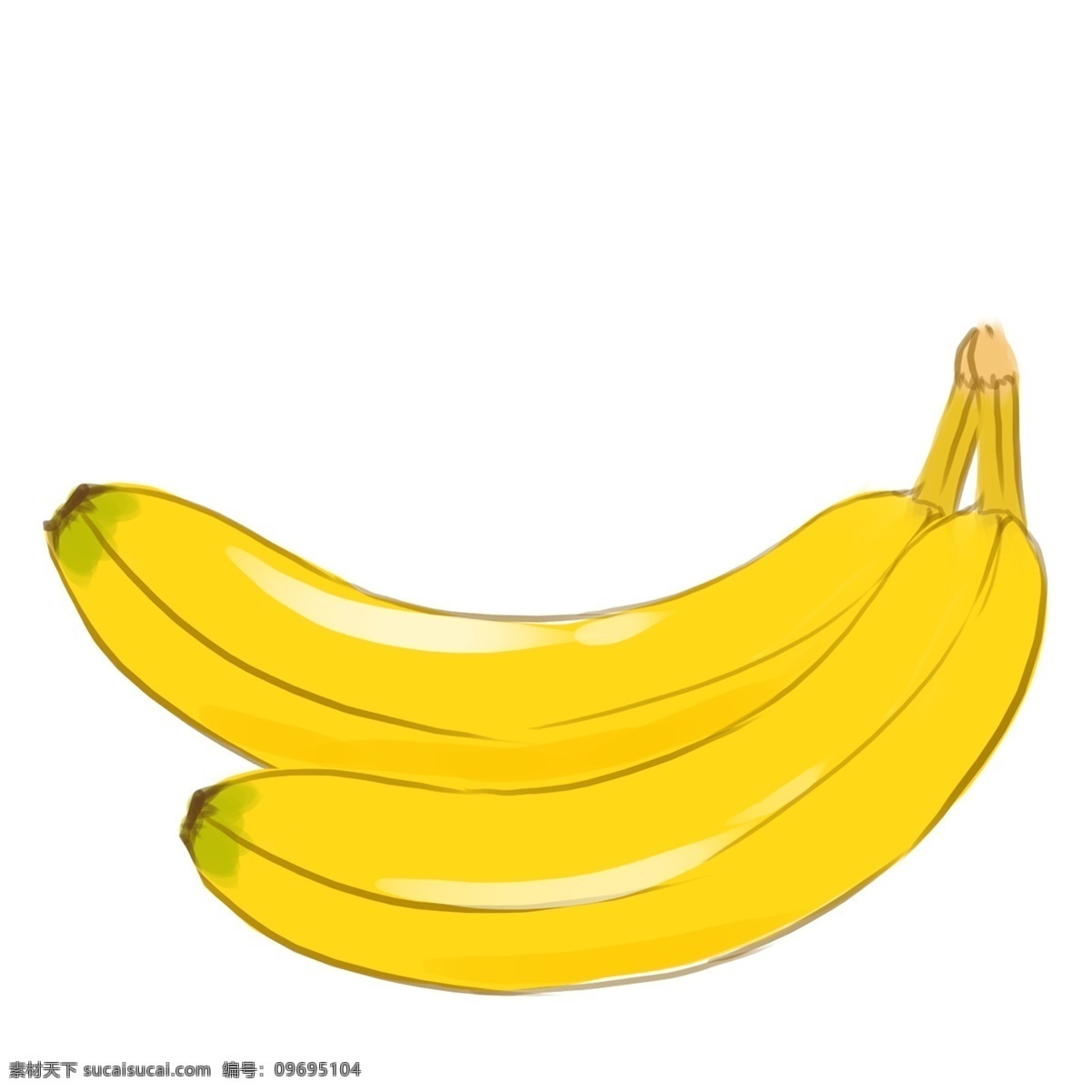 卡通香蕉 香蕉 简笔 手绘 夏季 手绘卡通素材 水彩 健康 水果 美味 彩绘 卡通设计
