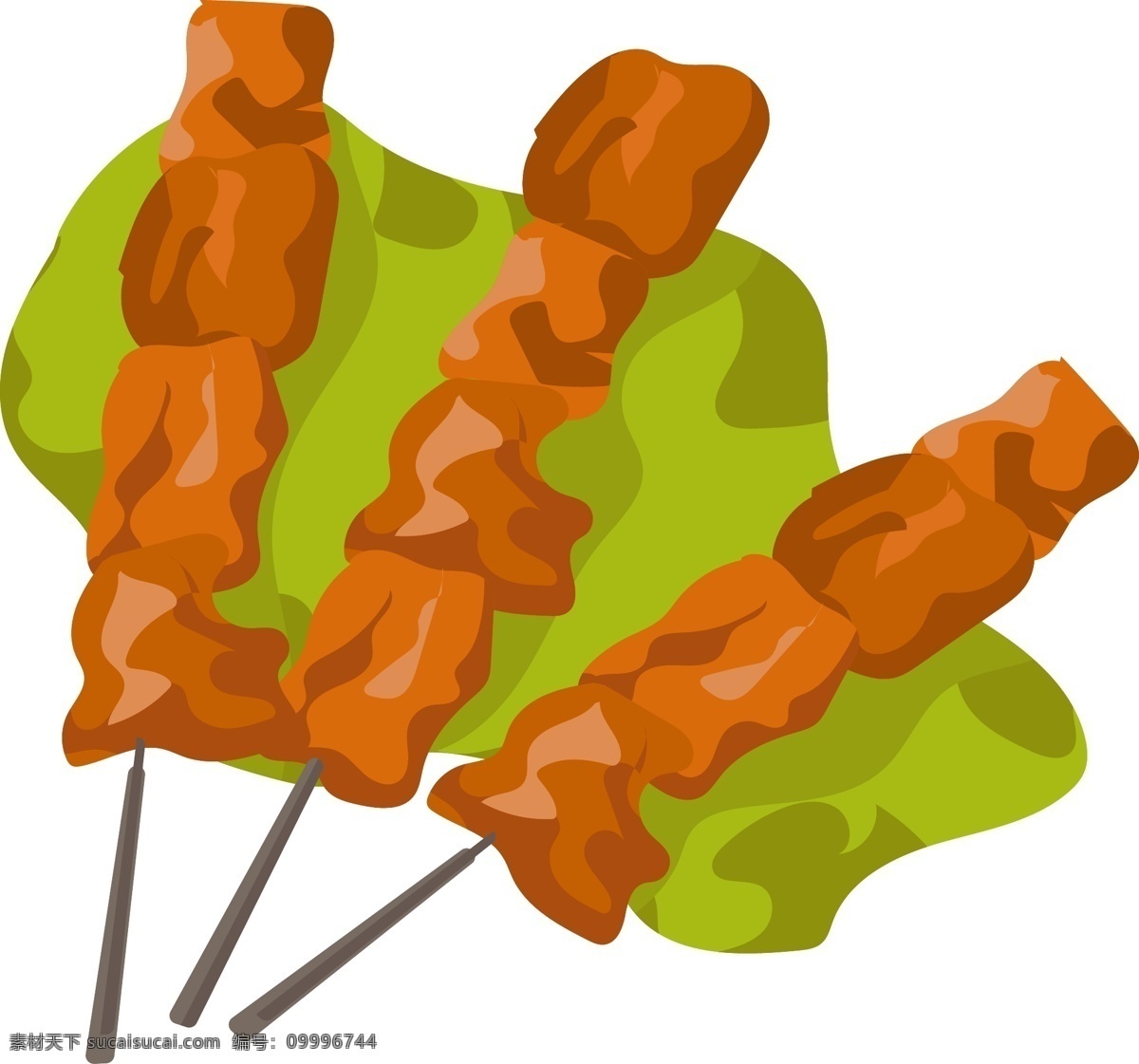美味 烤肉 烧烤 插画 美味的烤肉 美味的烧烤 卡通插画 烧烤插画 烤肉插画 蔬菜烧烤 美食烧烤