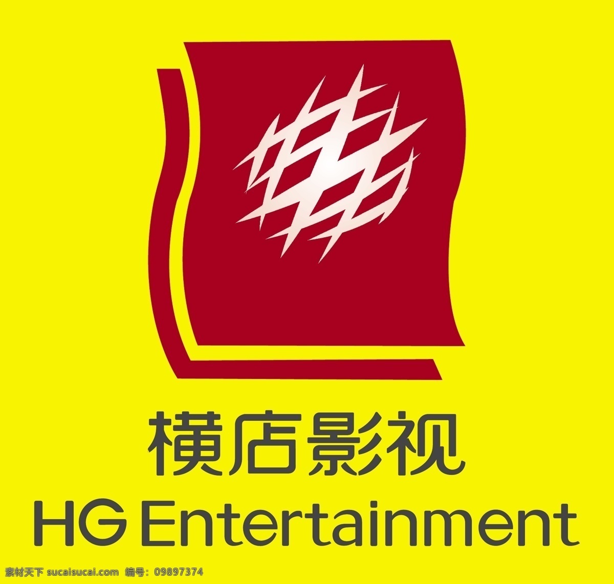 横店logo 标志 简介 大方 黄色