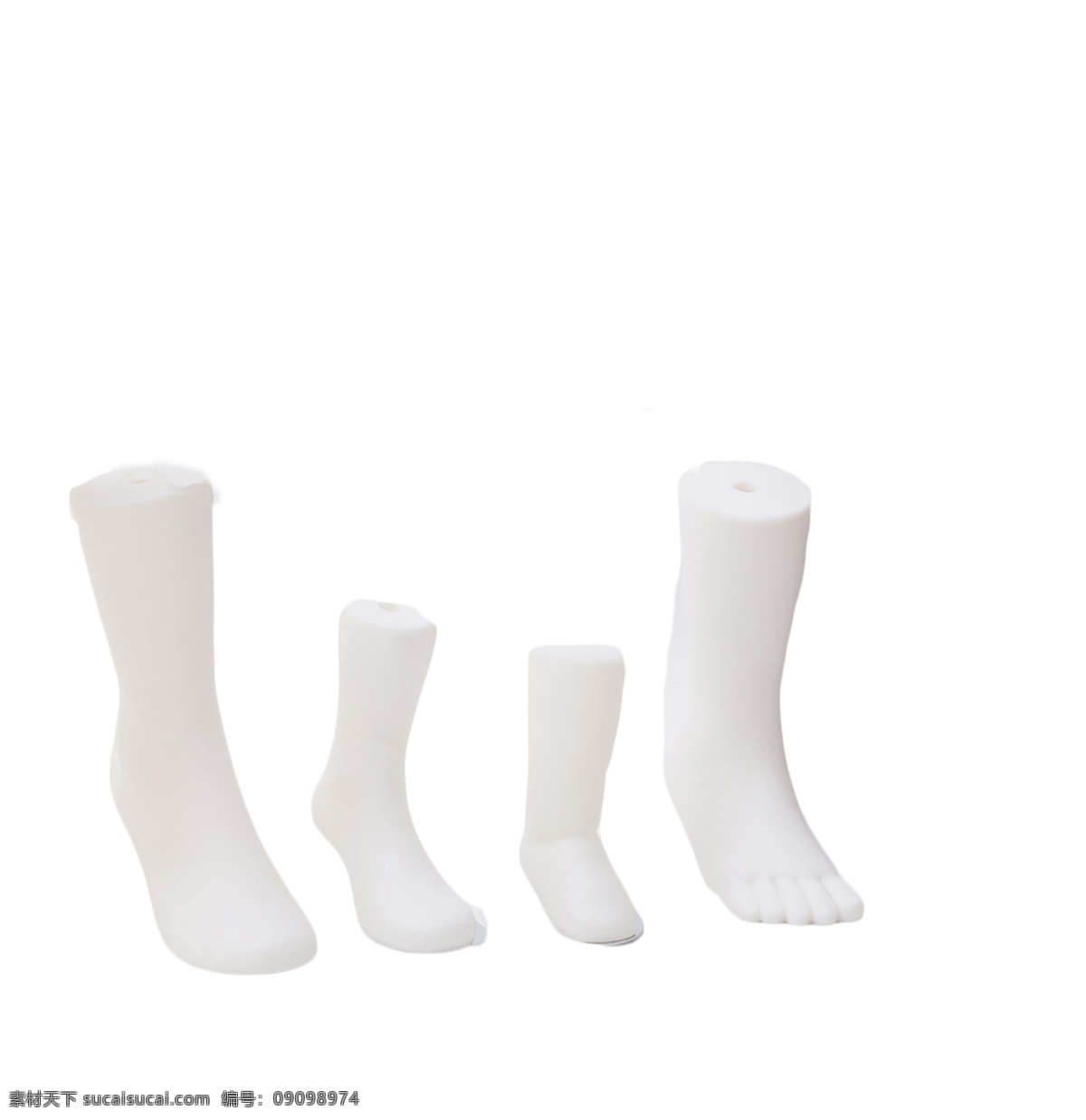 四 只 塑胶 脚 膜 经久耐用 方便展示 一次成型 尺寸齐全 高档不锈钢 无缝脚膜 不会开裂 对袜子无刮伤