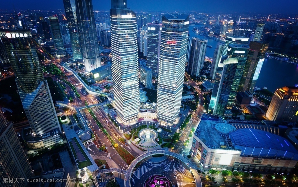 城市 灯光 夜景 摩天大楼 繁华都市 建筑 风景 城市建筑 大厦 都市