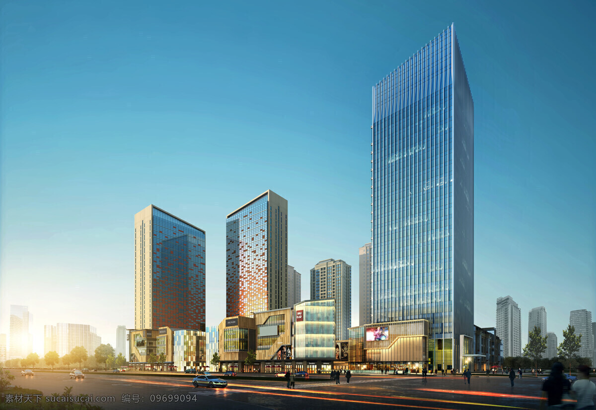 建筑效果图 周 熙 鵾 作品 办公楼 环境设计 建筑设计 商业街 效果图 周熙鵾设计 周熙鵾作品 家居装饰素材