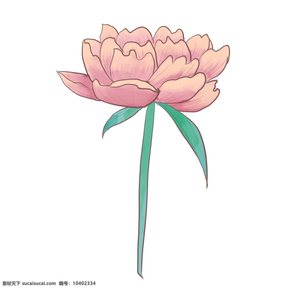 粉色 小花 装饰 插画 粉色的小花 绿色的叶子 创意小花 立体小花 卡通小花 植物装饰 春季小花