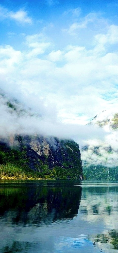 云海 大海 山水 背景 景物 自然景观 山水风景