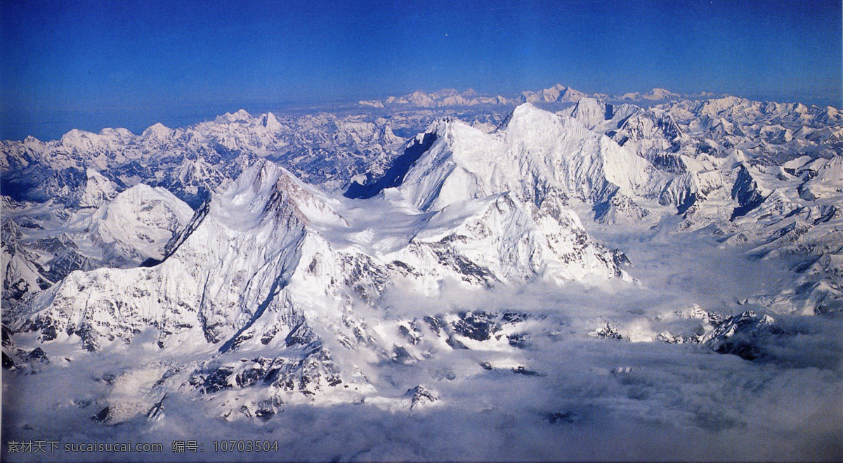 珠峰 珠穆朗玛峰 西藏 山峰 山脉 天空 西藏名族画册 风景名胜 自然景观