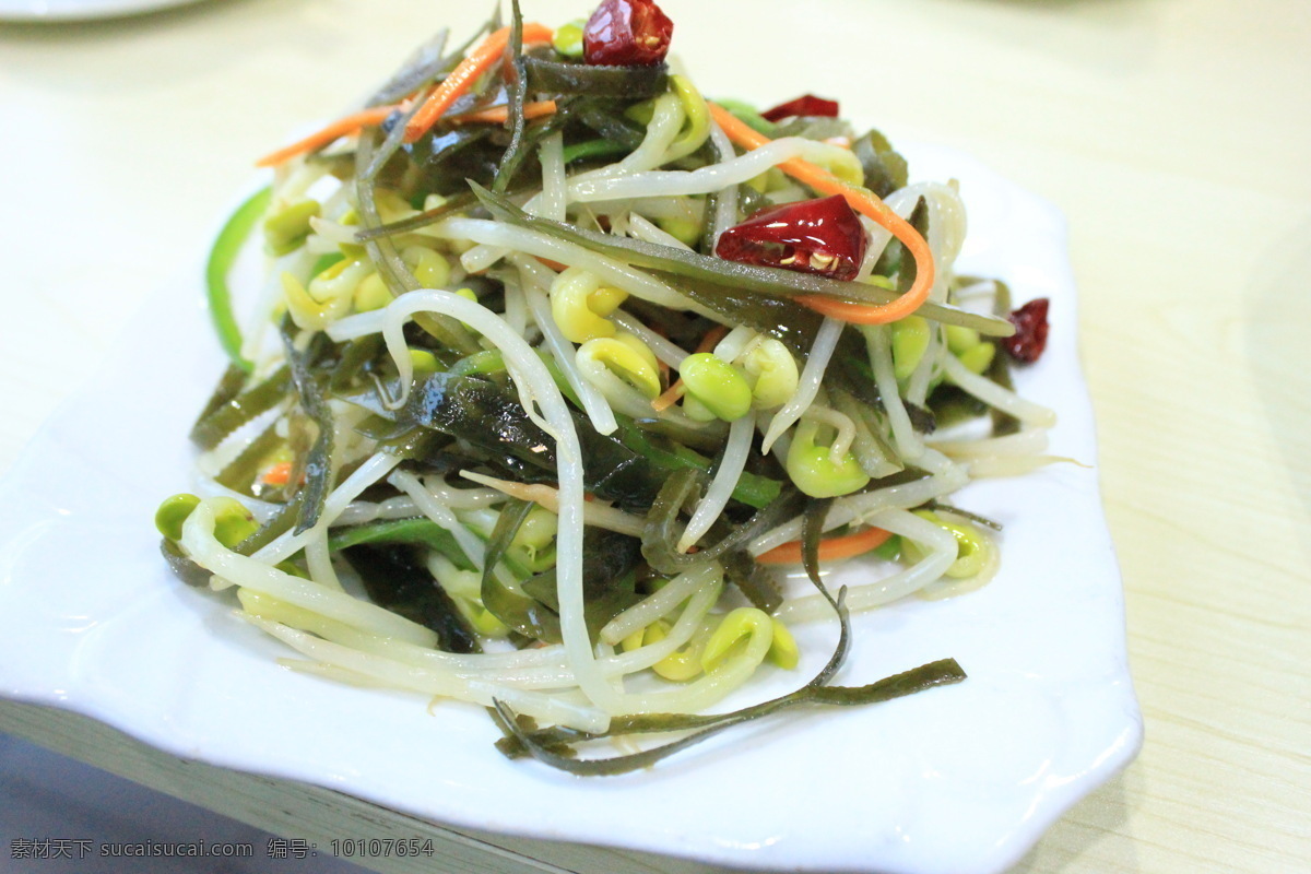 素拼 凉菜 小菜 拼盘 海带 豆芽菜 豆芽 萝卜 胡萝卜 红椒 餐饮摄影 餐饮美食 传统美食