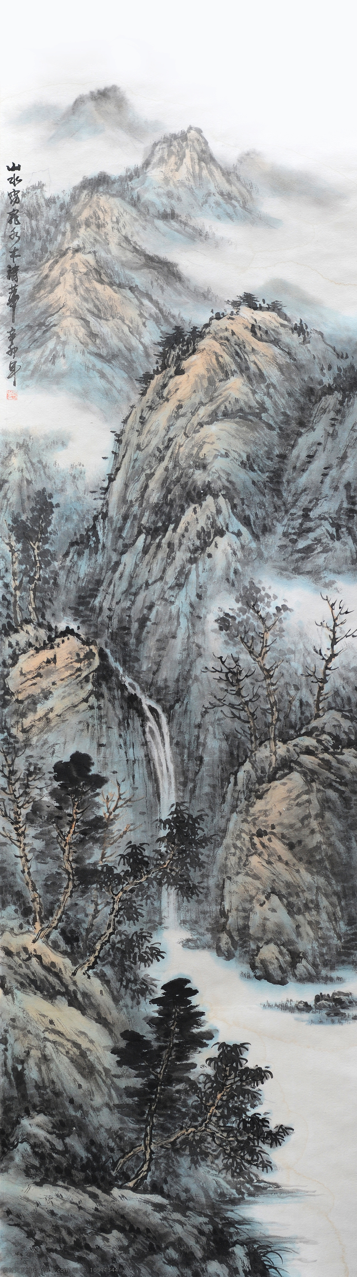 风景画 花草 绘画 绘画书法 山水画 书法 树木 水墨画 设计素材 模板下载 南阳画 文化艺术 家居装饰素材 山水风景画