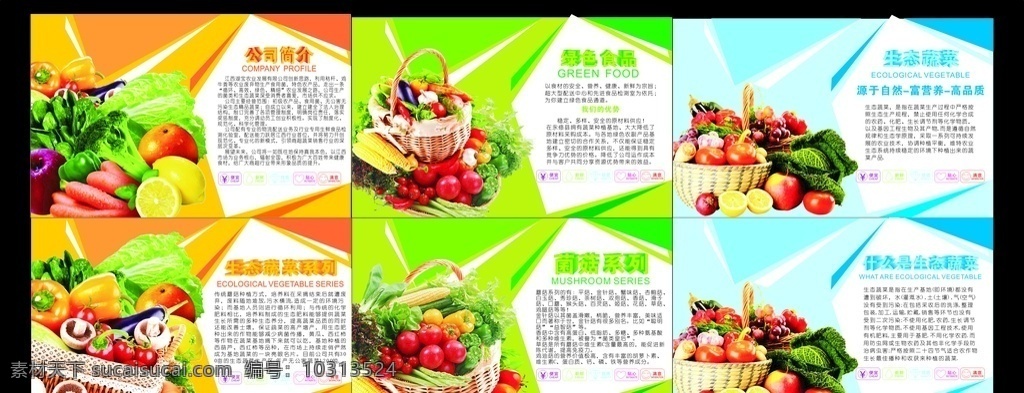 生态蔬菜 公司简介 水果 菌菇系列 名片