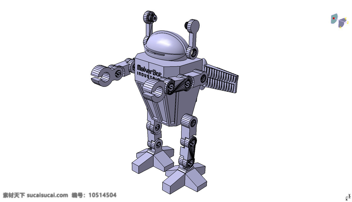 全 机器人 makerbot 3d模型素材 建筑模型