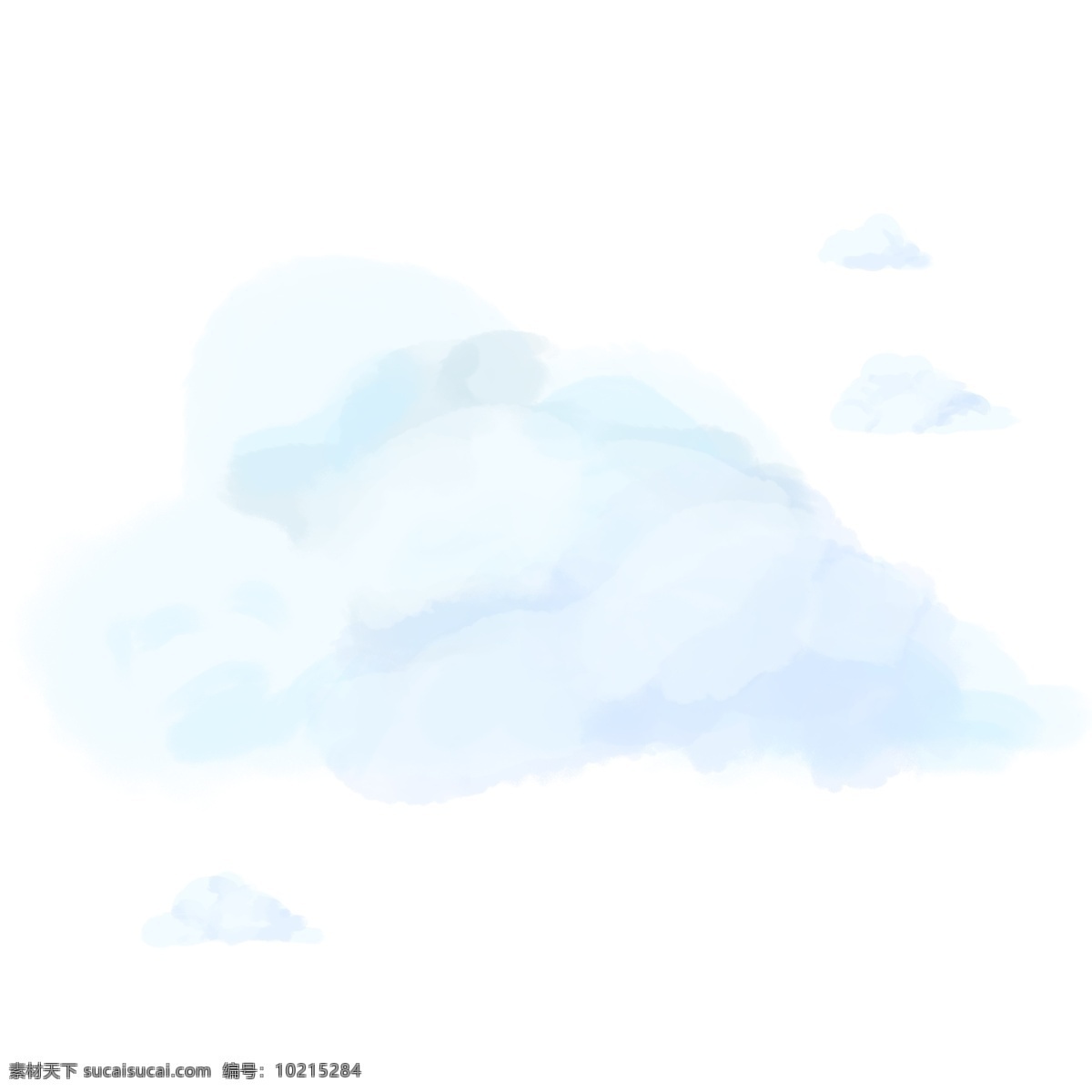 天空 云朵 手绘 卡通 系列 蓬松 卡通风格 童话风 蓝天 柔软 云纹 叠加 纹理 云 祥云 云彩