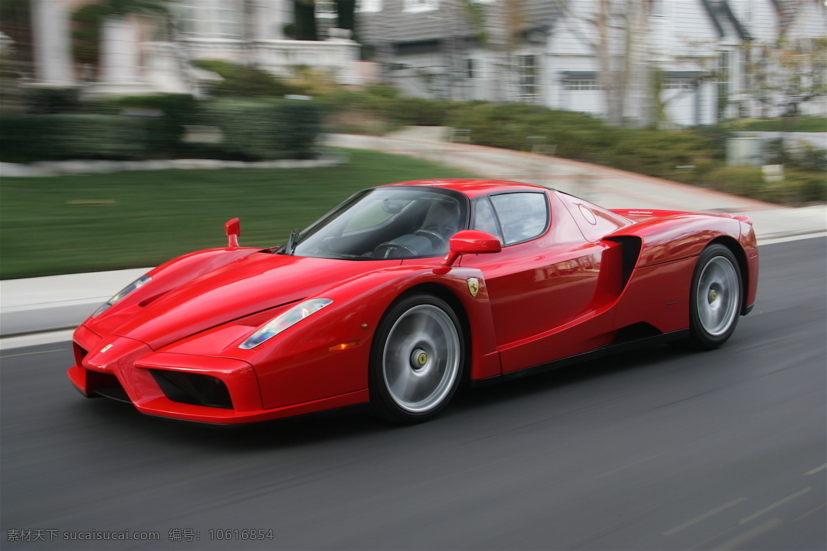 汽车 法拉利 ferrari enzo in motion 世界第一跑车 世界名车 豪华车 限量生产 意大利 一级 方程式赛车 轿车 三厢车 交通工具 现代科技