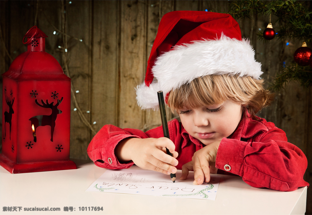 画画 可爱 小 男孩 圣诞节 新年 外国儿童 小男孩 圣诞贺卡 儿童图片 人物图片