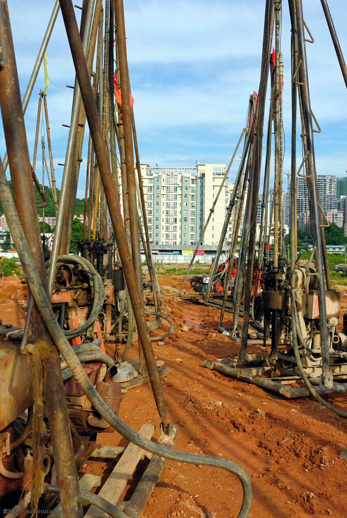 工程勘察 钻机 工程 勘察 岩土工程 地质 建筑 地基 基础 稳定 安全 建筑摄影 建筑园林