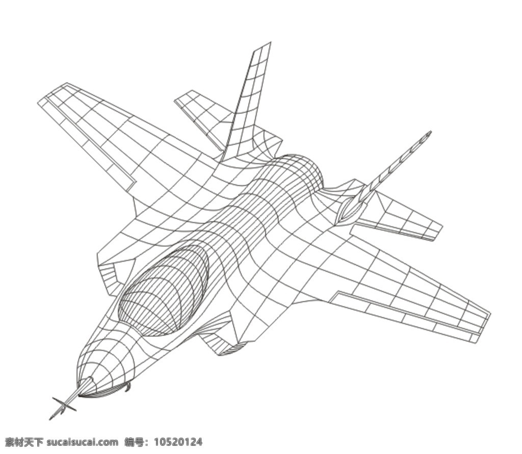 f35飞机 f35 3d飞机 飞机线条画 立体 飞机 3d线条画