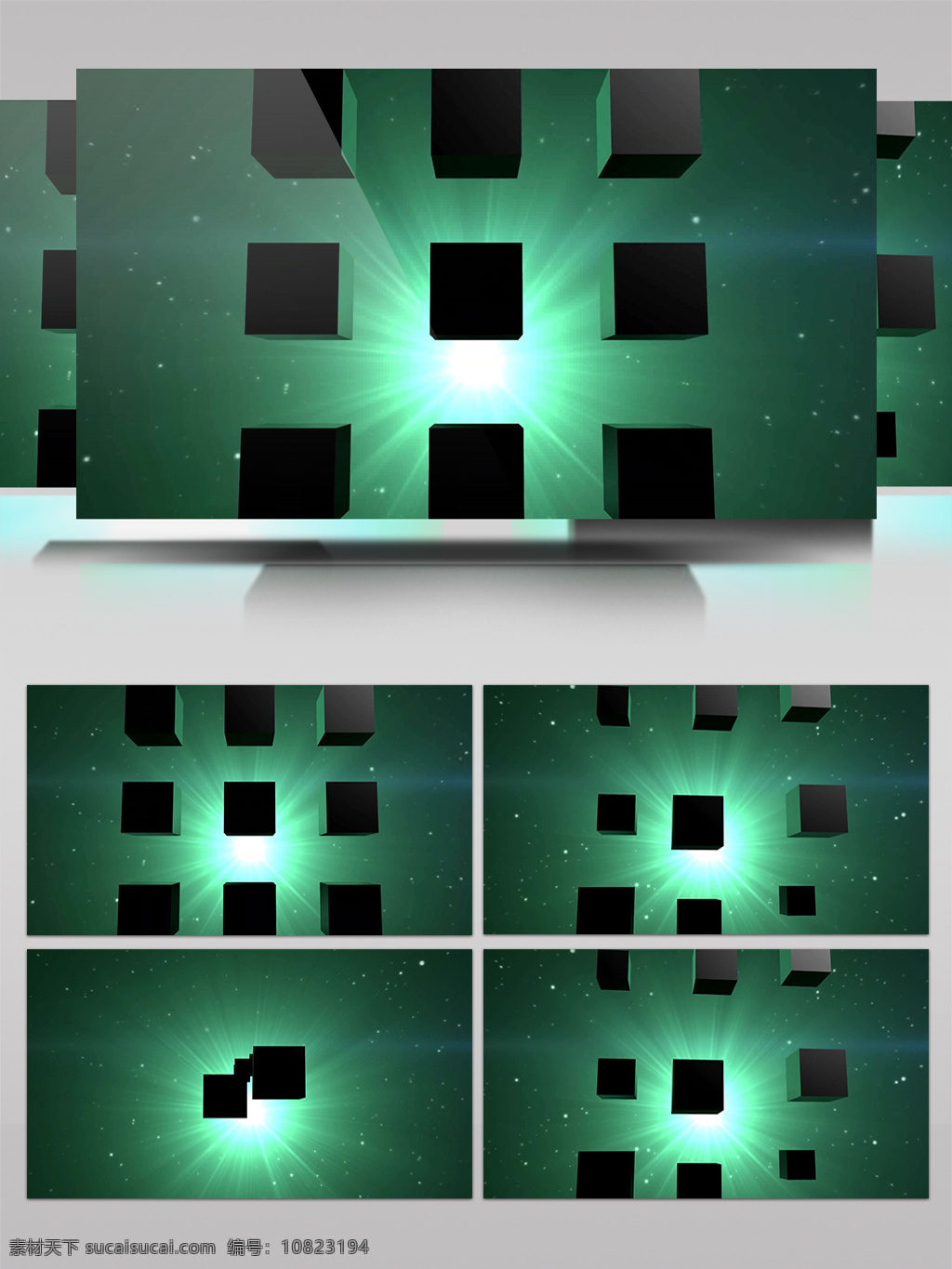 墙面 窗户 立体 绿色 经典 视频 高清视频素材 视频素材 动态视频素材 黑色 方块 简单几何