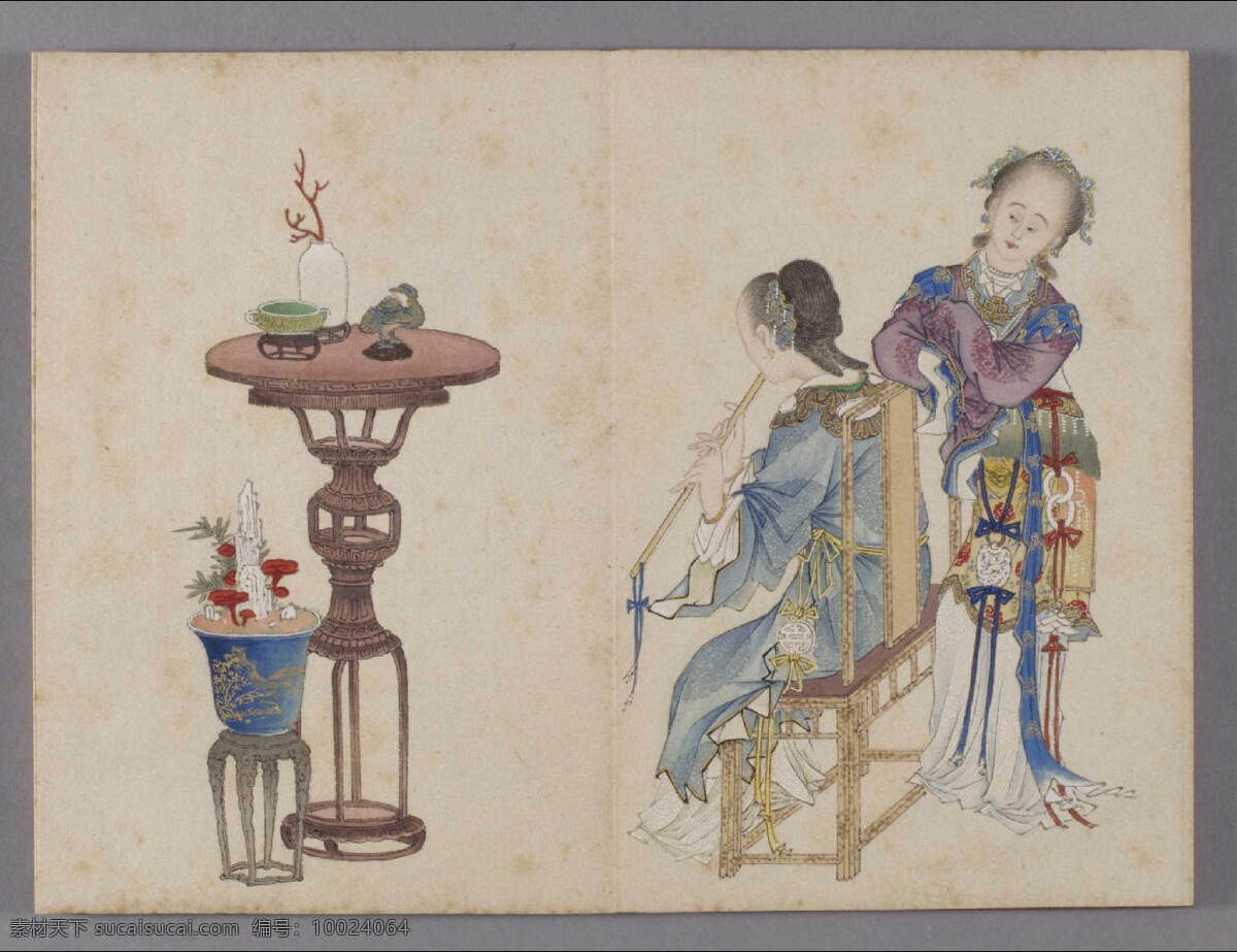 喻 兰 仕女 清 娱 图册 吹 萧 北京故宫 绘画 三国 书法 宋 唐 文化艺术 两晋隋 元明 台北故宫 灰色