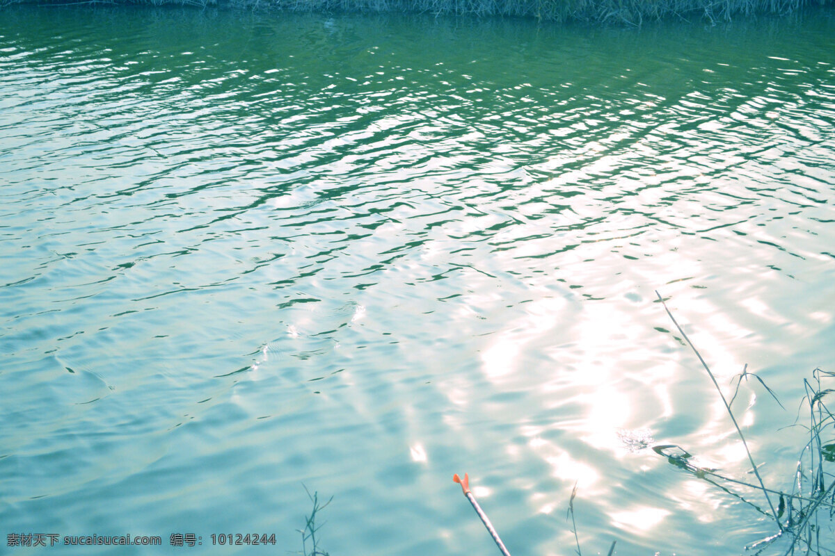 湖水水波 青色湖泊 湖水 水波 水纹 水草 自然景观 山水风景