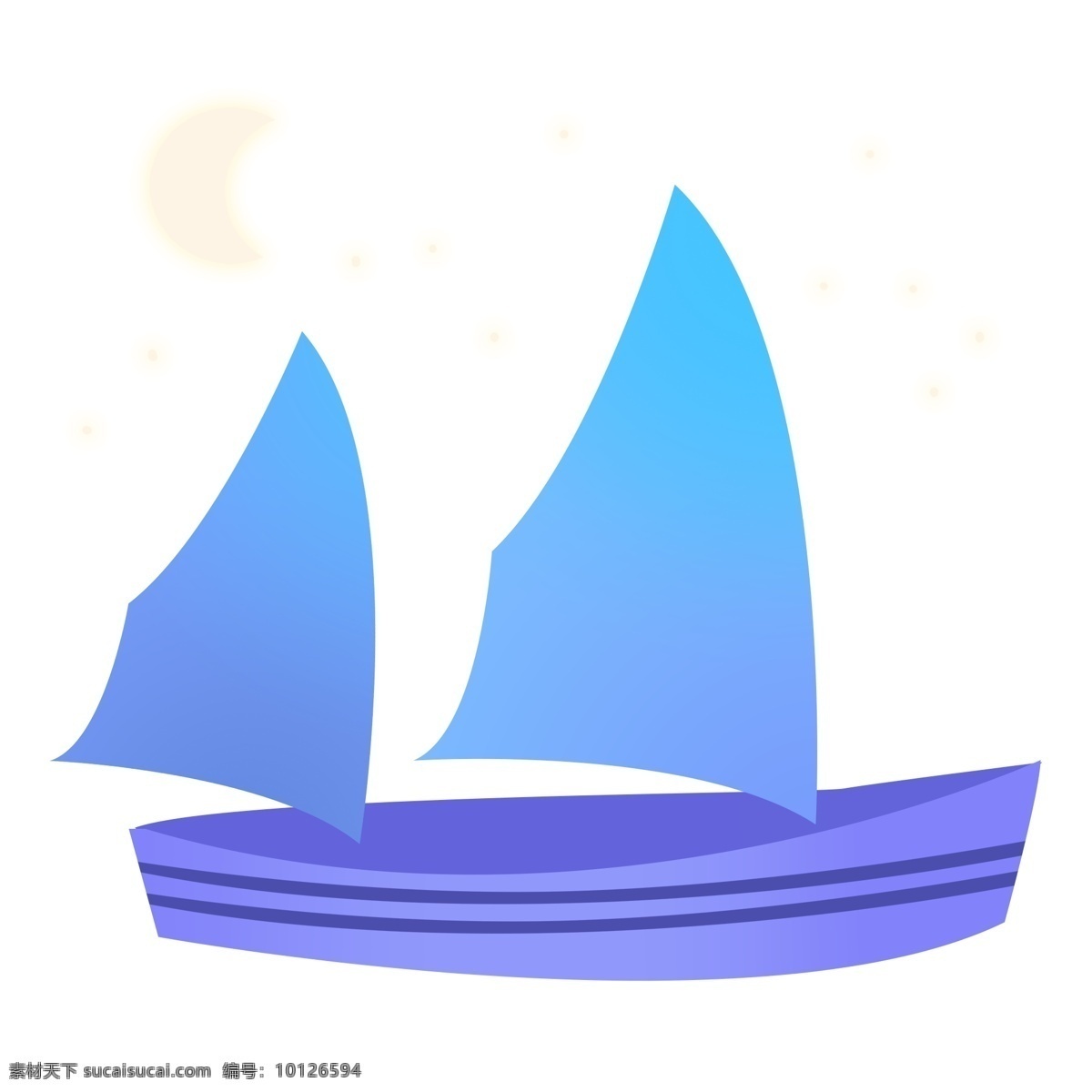 可爱 卡通 手绘 帆船 平面 一帆风顺 吉祥 祝福 碧海 蓝天 乘船 船帆 水上设施 交通工具 旗子