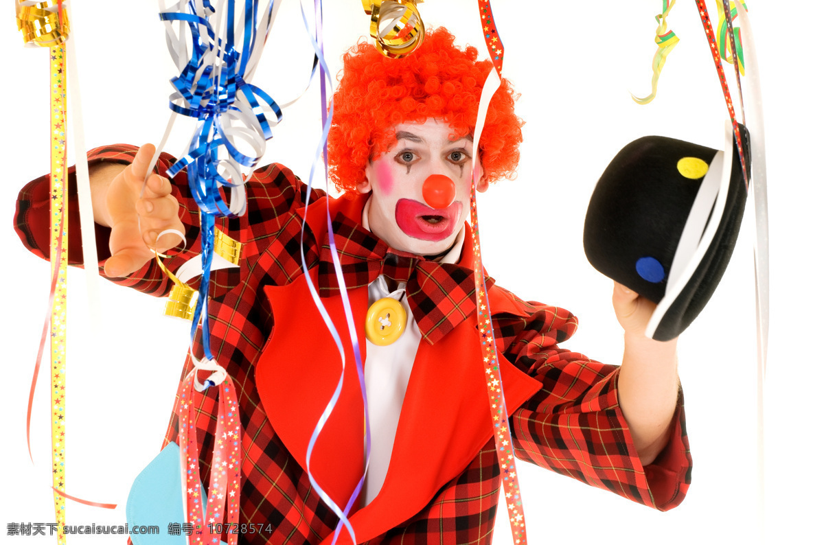 节日 表演 滑稽 小丑 马戏团 职业人物主题 职业人物 人物图库