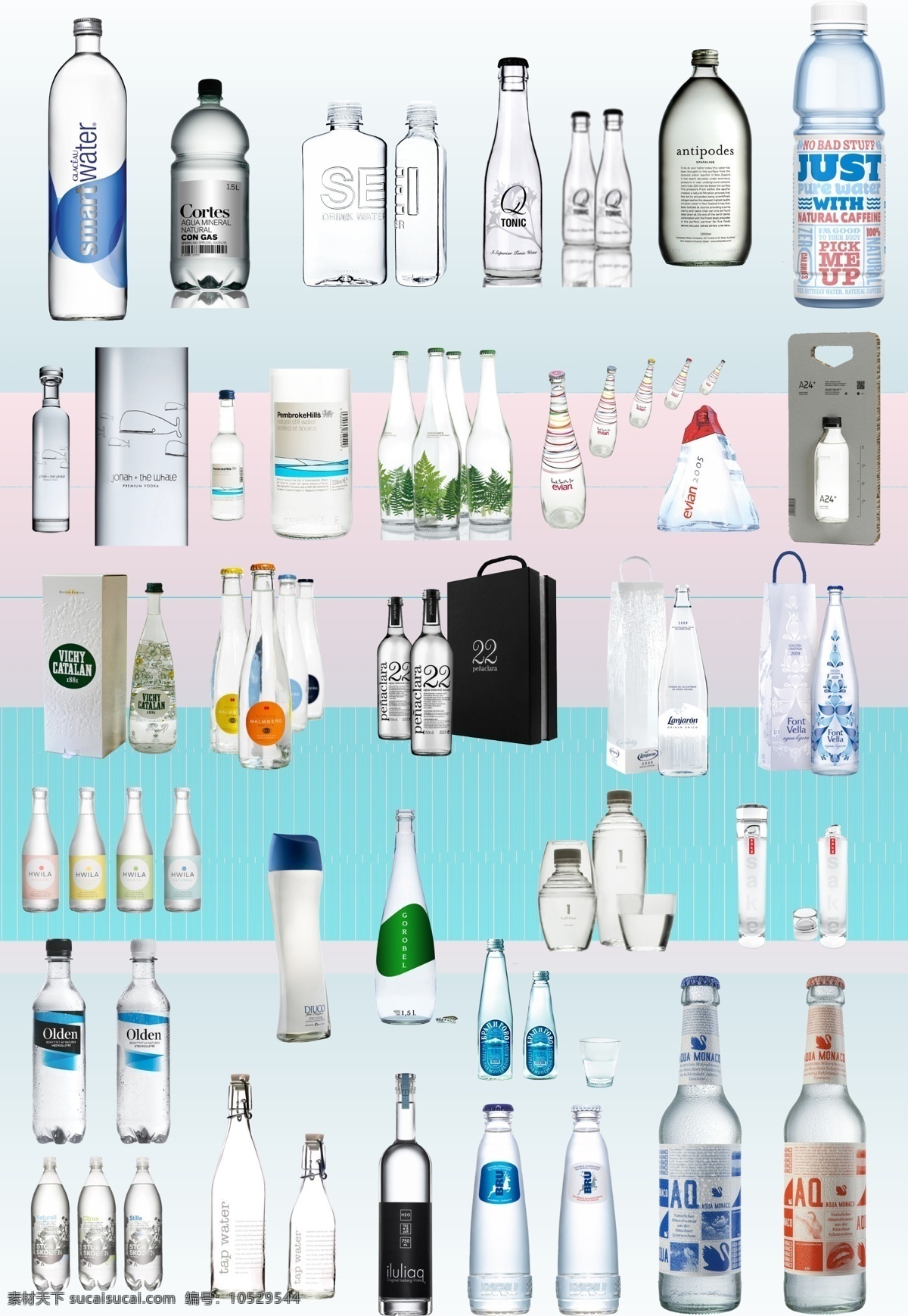 矿泉水瓶 矿泉水 瓶型 纯净水 瓶型设计 品牌矿泉水 分层