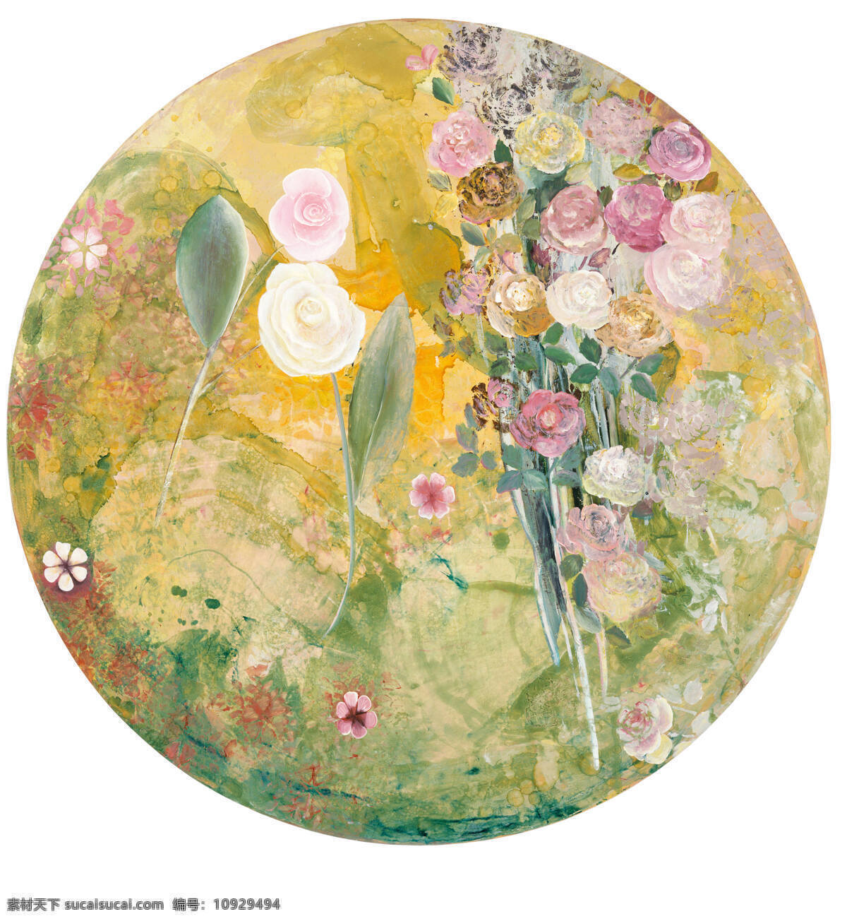 静物鲜花 野外 阳光照射下 岩石缝隙 野玫瑰 粉色 白色 紫色 20世纪油画 油画 文化艺术 绘画书法