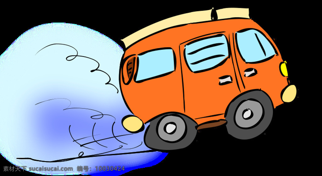 老式 露营 车 车辆 橙 范 交通 结合 卡通 路 玩具 欺负 小型车 有趣的 插画集