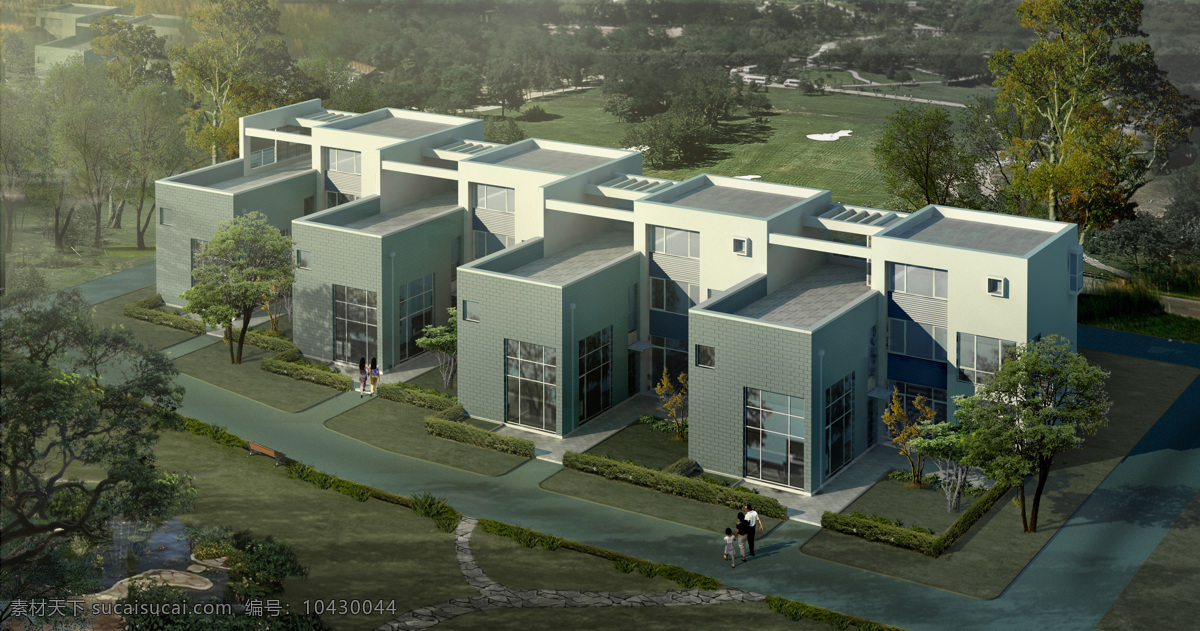 3d 3d设计 道路 建筑 楼房 楼盘 绿化 人物 小区效果图 设计图 意境图 效果图 小区 居所 树木 设计图库