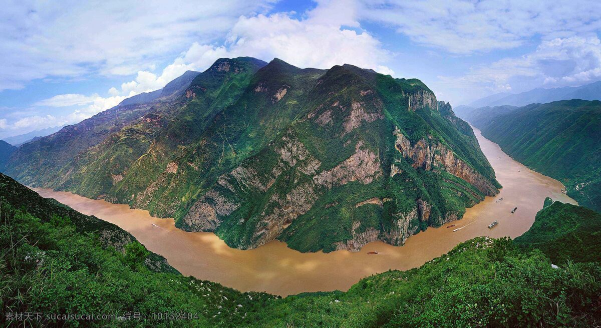 巫山 神女峰 大 拐弯 中国风光 自然景观 名胜古迹 山水园林 长江三峡 自然风景 旅游摄影