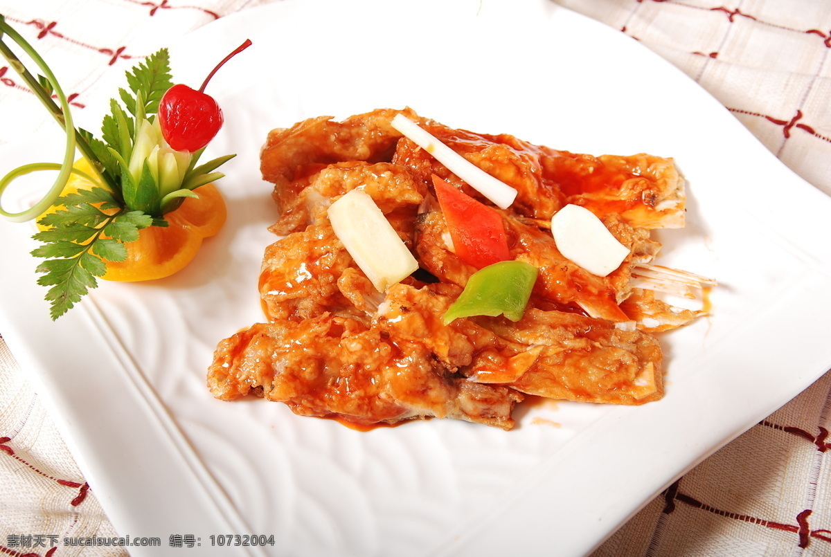 红烧鱼块 传统美食 餐饮美食