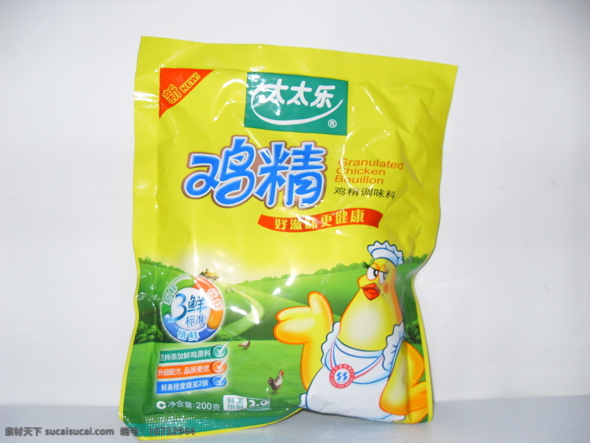 太太乐 鸡精 袋包装 提鲜物质 调味料 佐料之一 食材原料 品牌鸡精 食物原料种种 食物原料 餐饮美食