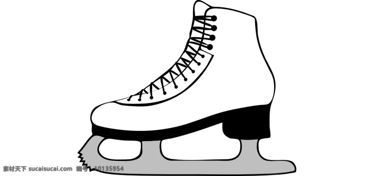 手绘 风格 白色 冰鞋 免 抠 透明 冰鞋元素 图形 冰鞋海报图片 冰鞋广告素材 冰鞋海报图