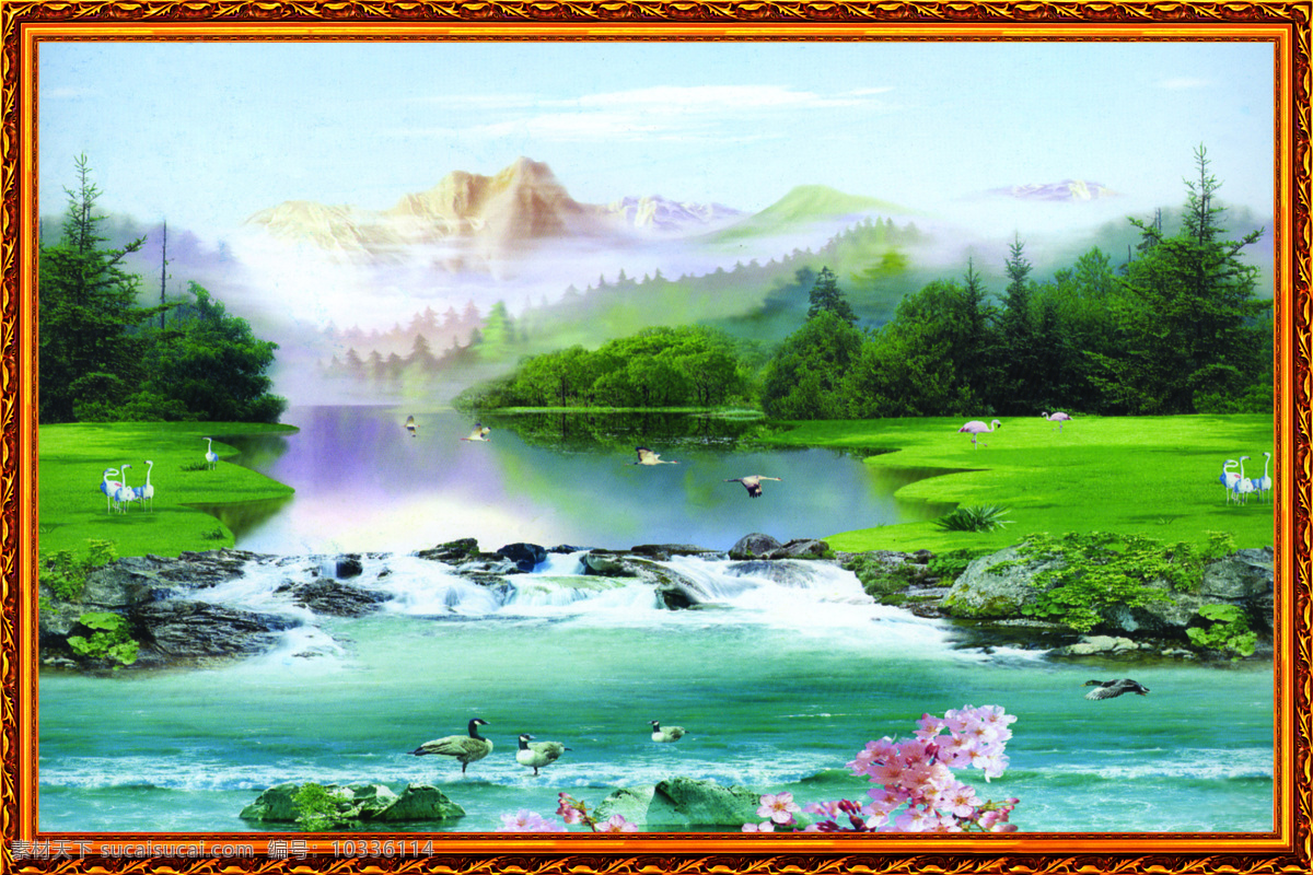 风景画 风景 山水 山水画 山水风景 山水风景画 自然风景 风景图 山水风景图 山水图 中堂画 装饰画 壁画 中堂壁画 荷花 中国风 无框画 中国画 桂林山水 自然风光 流水生财 大厅画 客厅画 田园风光 风景如画 江山如画 江山多娇 边框 自然景观