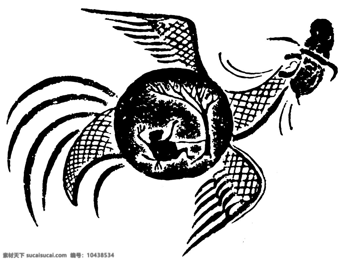 动物图案 中国传统图案 秦汉 时期 图案 秦汉时期图案 设计素材 装饰图案 书画美术 白色