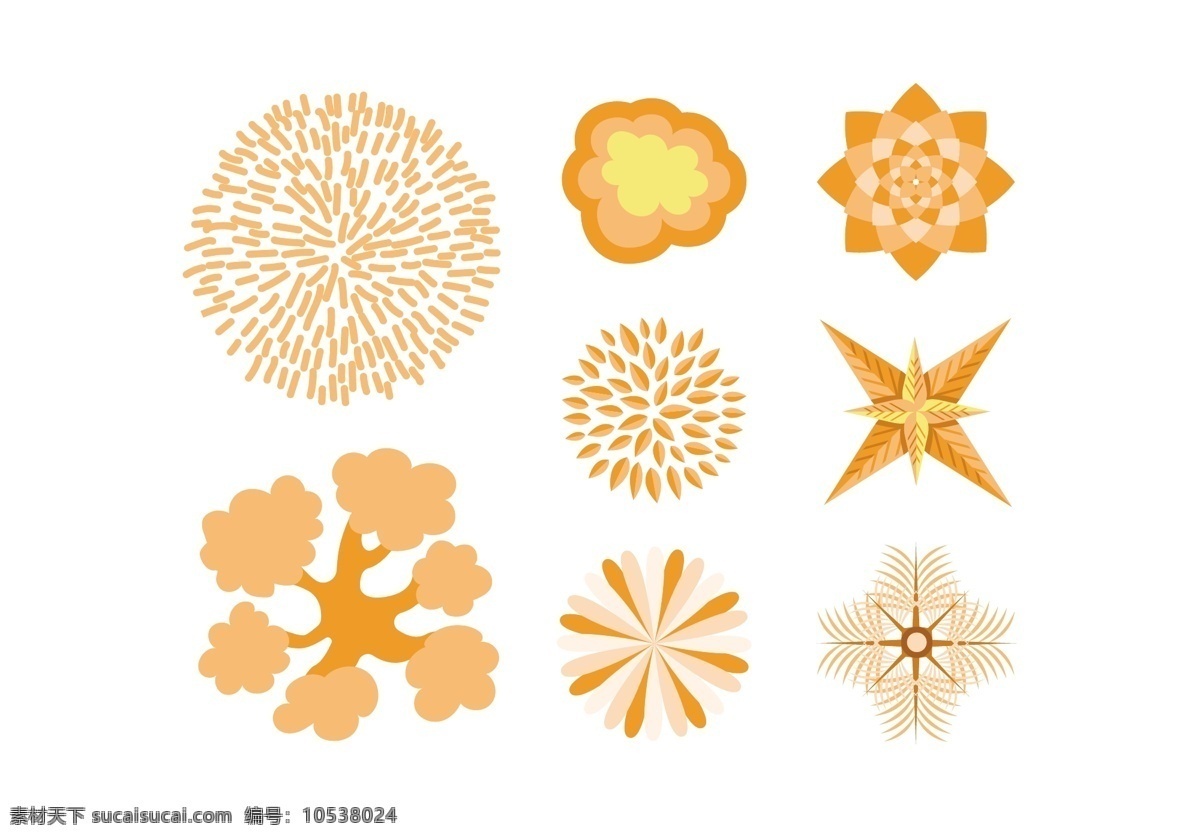 橙色树顶矢量 树顶 看来 计划 布什 手绘 树叶 程式化 早午餐 矢量 符号 元素 圆 方案 园艺 插图 降 森林 颜色 生长 植物 杂交 美容 户外 背景 轮廓 分支 自然 环境 飞溅 景观