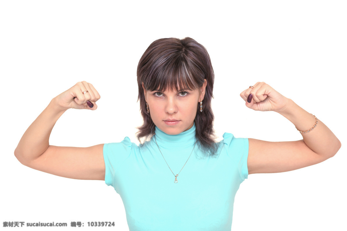 双手 握拳 女人 健身 健美 外国女性 健身美女 瘦身女性 性感美女 生活人物 人物图片