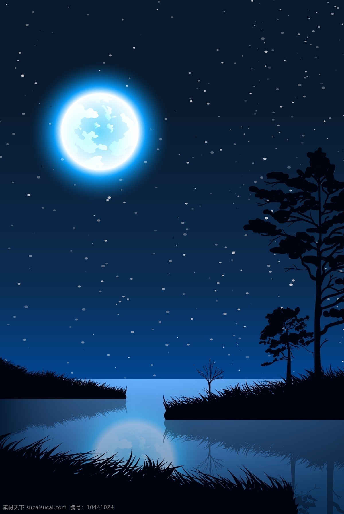 天空 夜景 矢量 北极 星光 自然景观 自然风光