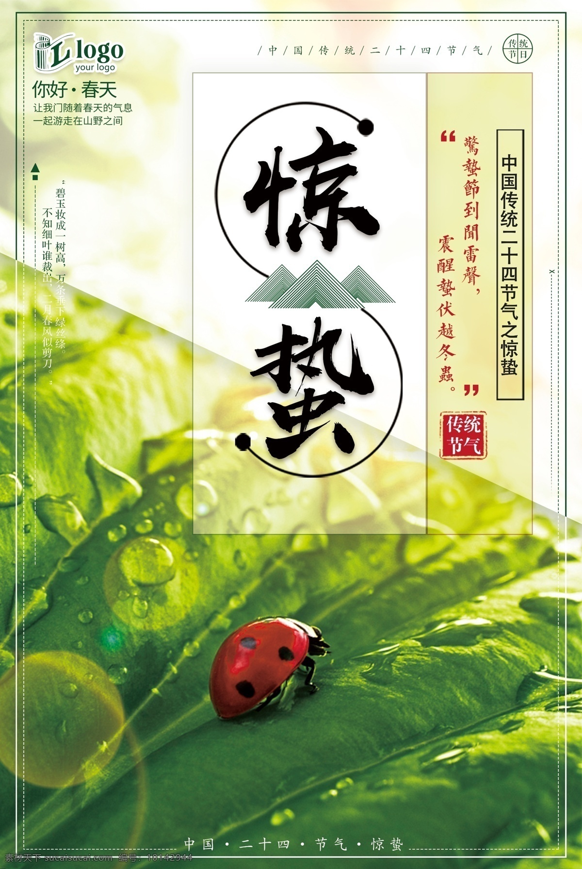 小 清新 简约 二十四节气 惊蛰 创意 宣传海报 小清新 创意设计 惊蛰海报 惊蛰宣传海报 创意宣传海报 设计创意