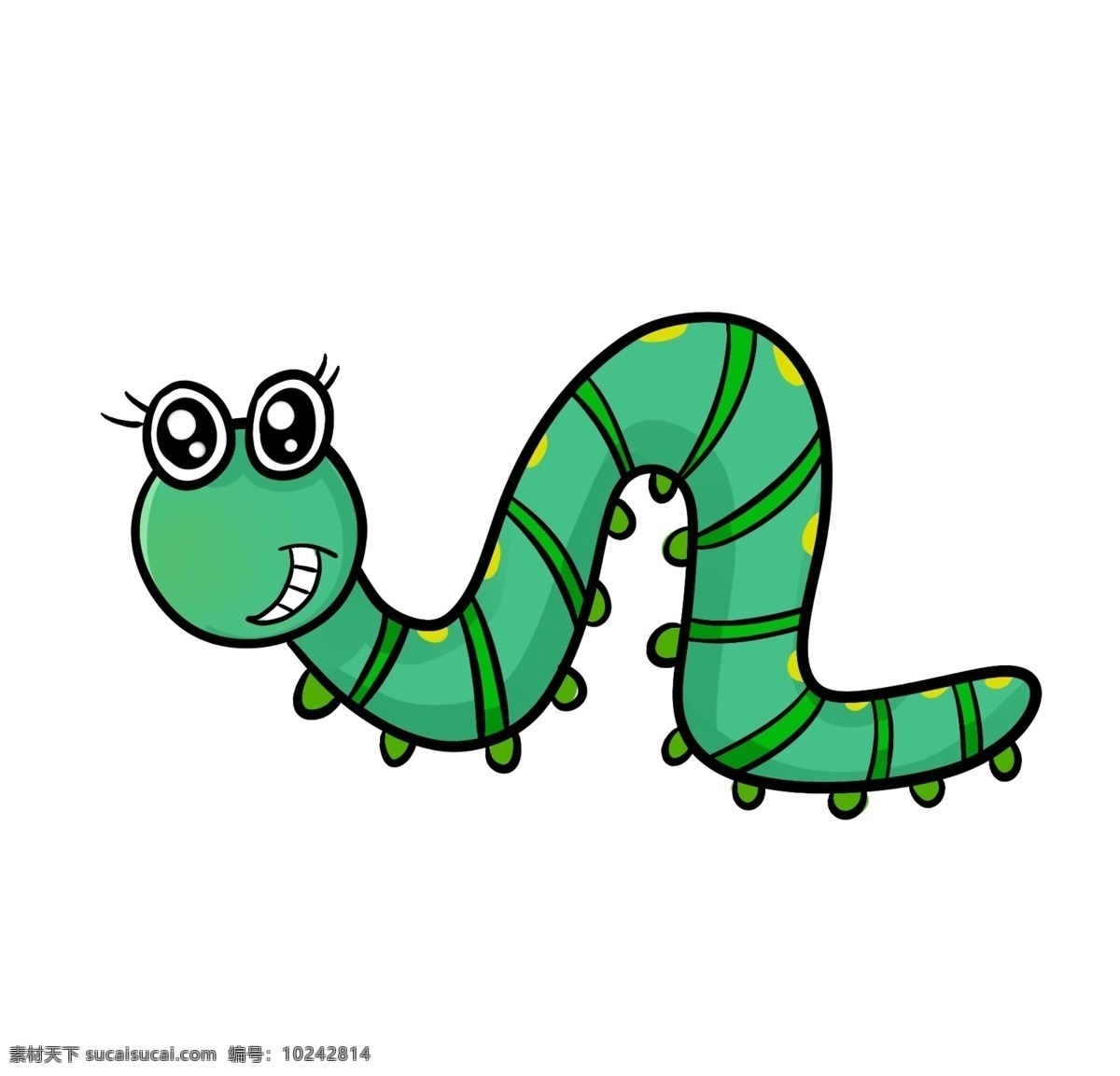 卡通毛毛虫爬行动画图片素材-编号40257038-图行天下