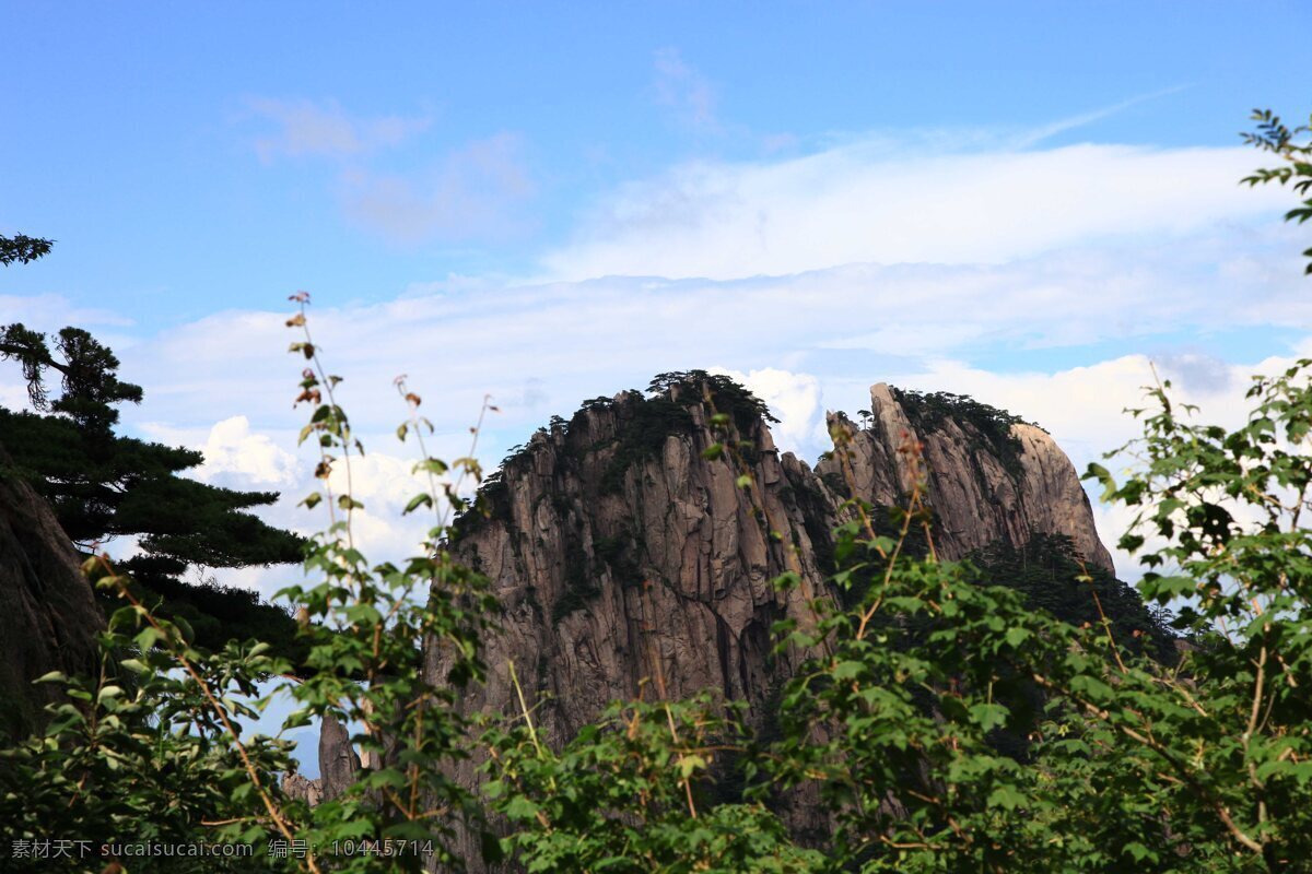 黄山 山地 山峰 悬崖 山顶 自然景观 风景名胜