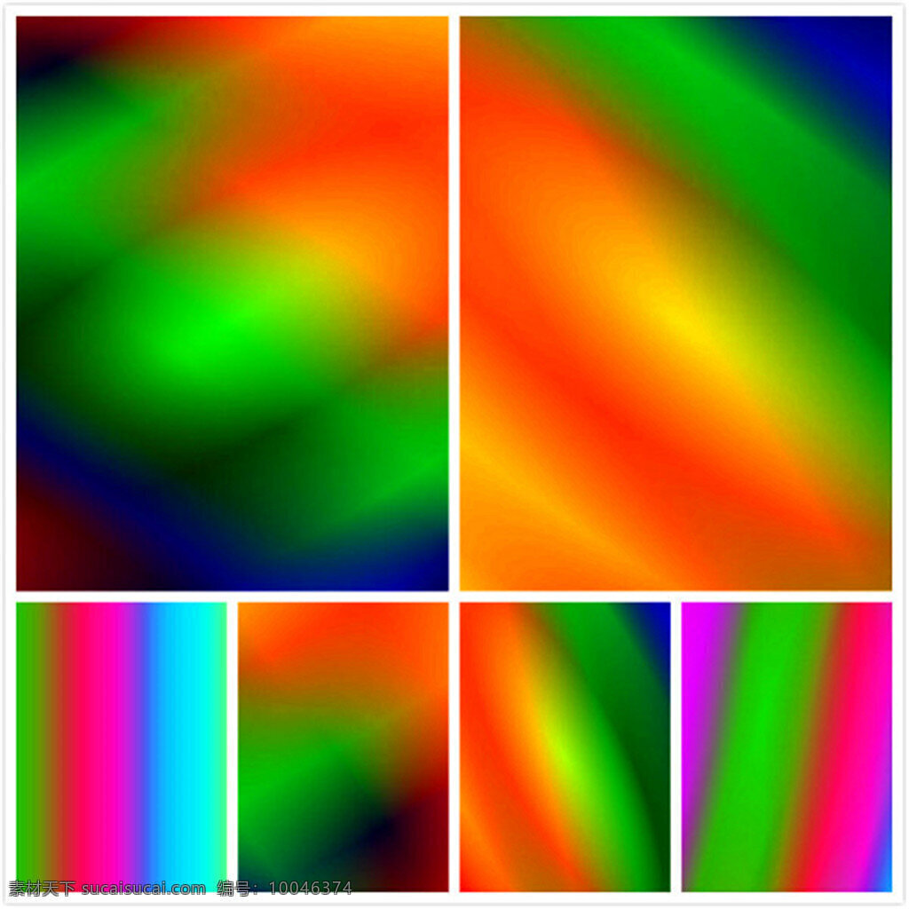 五色光谱背景 紫色 绿色 红色 青色 黄色 光谱矢量 背景素材
