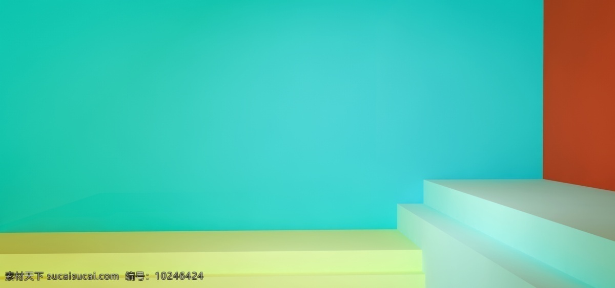 c4d 简约 颜色 方形 宣传 背景 多颜色 空间 立体