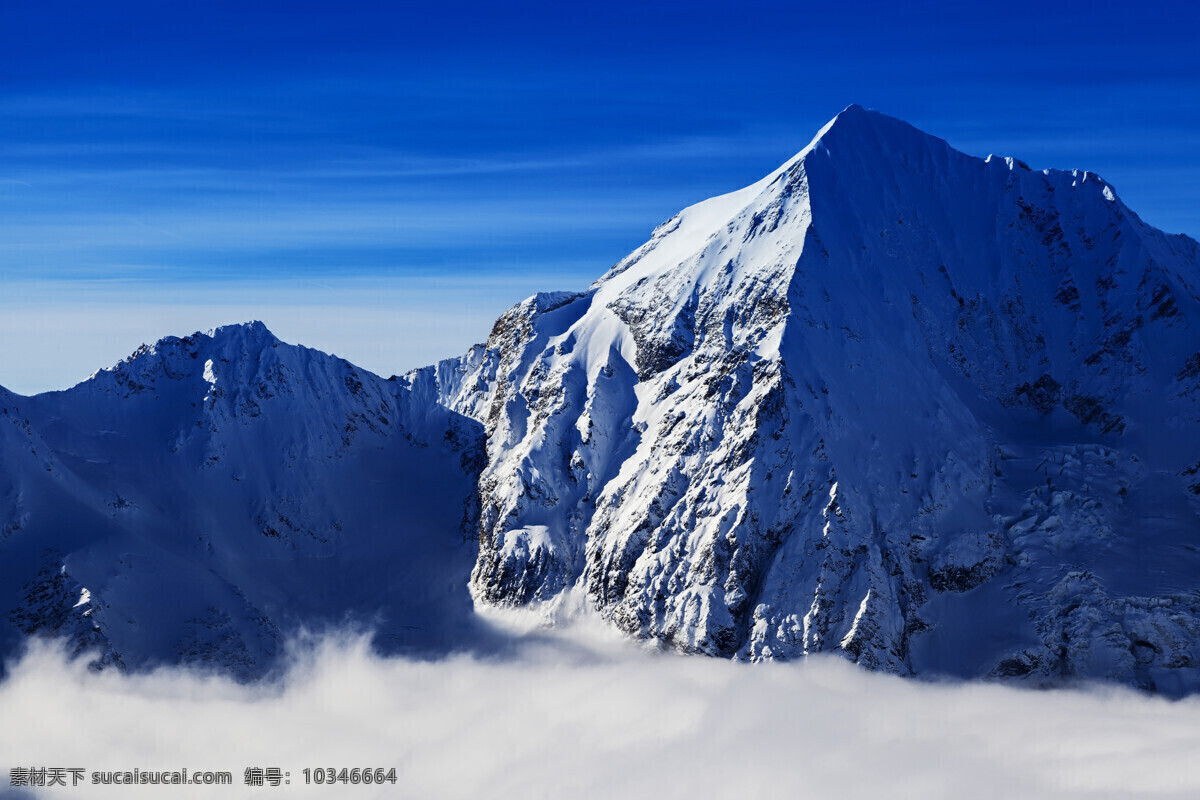 雪山顶部景色