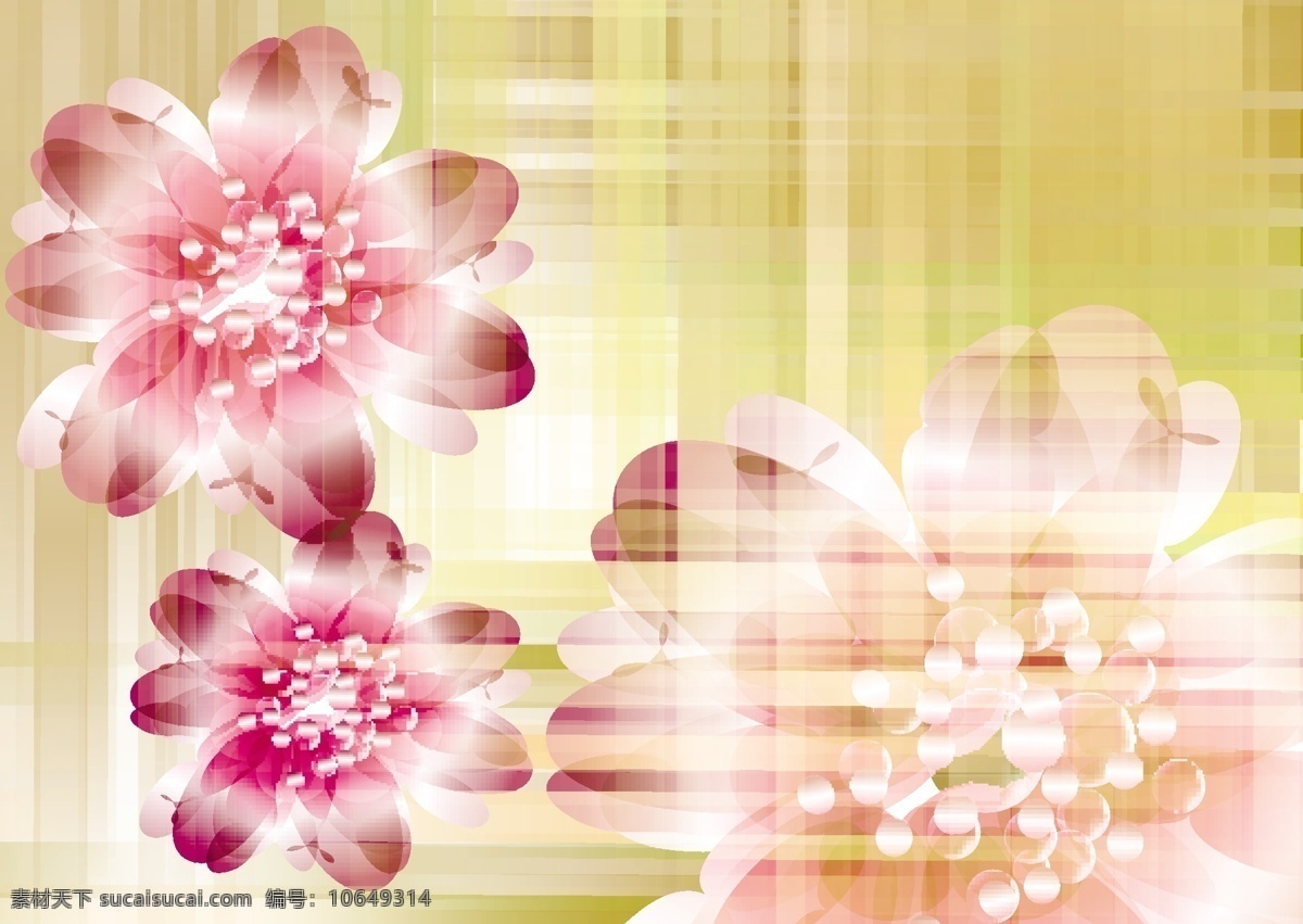 矢量 梦幻 炫 光 艳丽 花卉 梦幻花卉 炫光背景 绚丽花朵 璀璨鲜花 炫彩斑斓 鲜花 矢量图 花纹花边