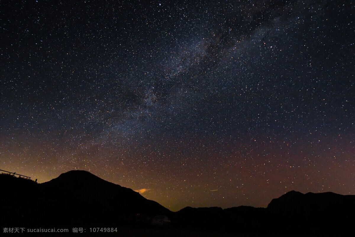 台湾合欢山 銀河 夜景 星空 夜空 自然景观 风景名胜