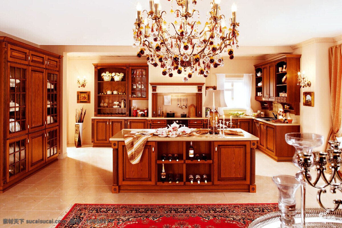 橱柜 餐具厨具 餐饮美食 厨房 高清 柜子 实木 实木橱柜 装饰素材 室内设计