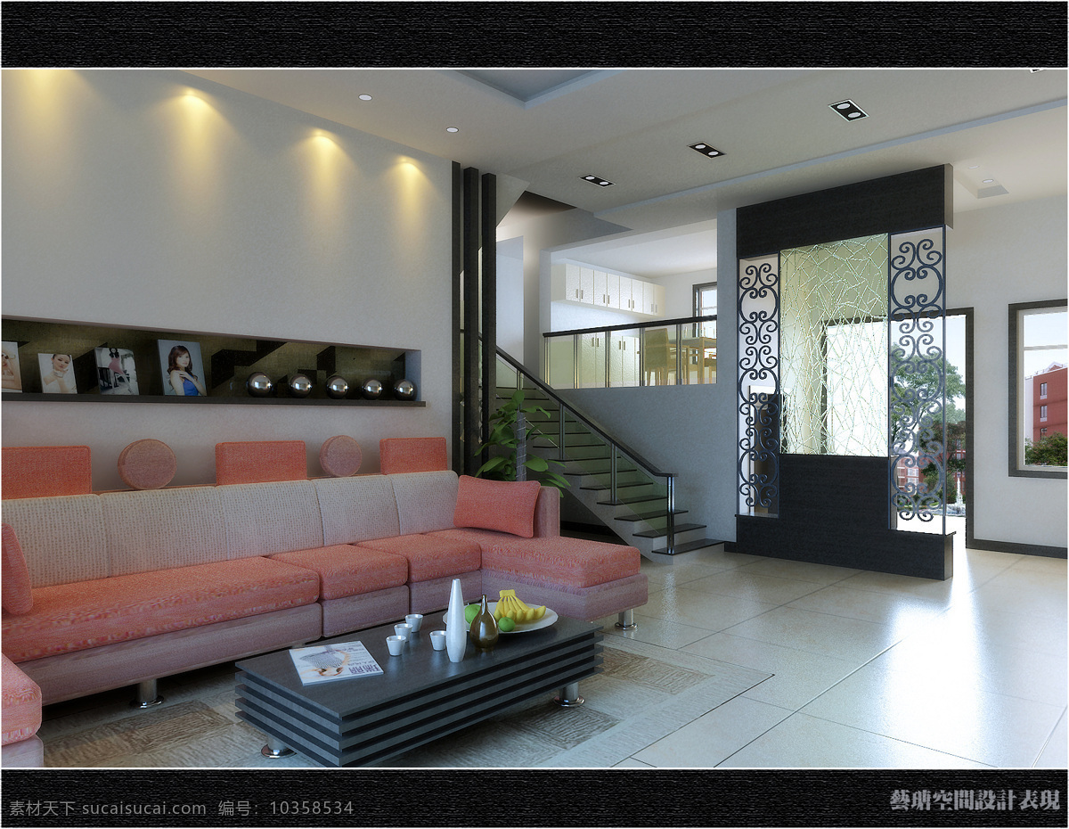现代 简约 环境设计 客厅 室内设计 现代简约 家居装饰素材